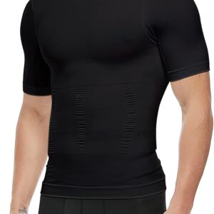 Men's Compression Shirt Undershirt Slimming Tank Top Workout Vest Abs Abdomen Slim Body Shaper