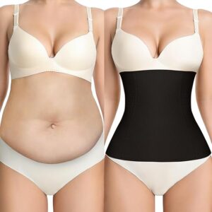sellto Waist Trainer for Women Tummy Control Postpartum Recovery Belt Waist Cincher Body Shaper