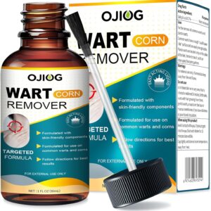 Skin Tag Removal Kit - 17% Wart Liquid with Salicylic Acid, Fast-Acting Wart Remover, Fast-Acting for Plantar, Flat, Common, and Corn Warts (30ML)